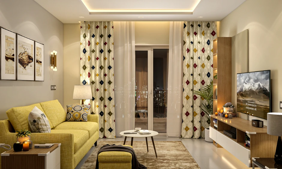 Entertainment-focused living room