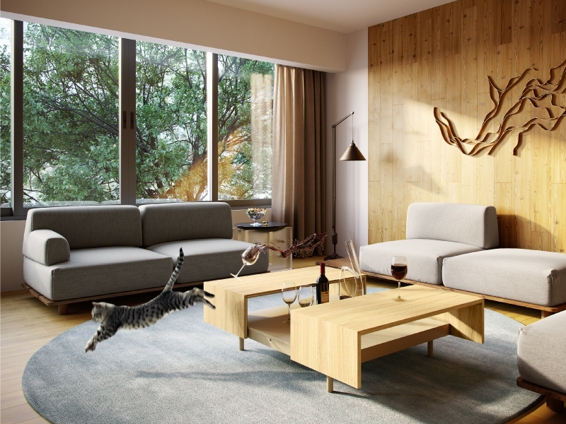 Ambient lighting living room