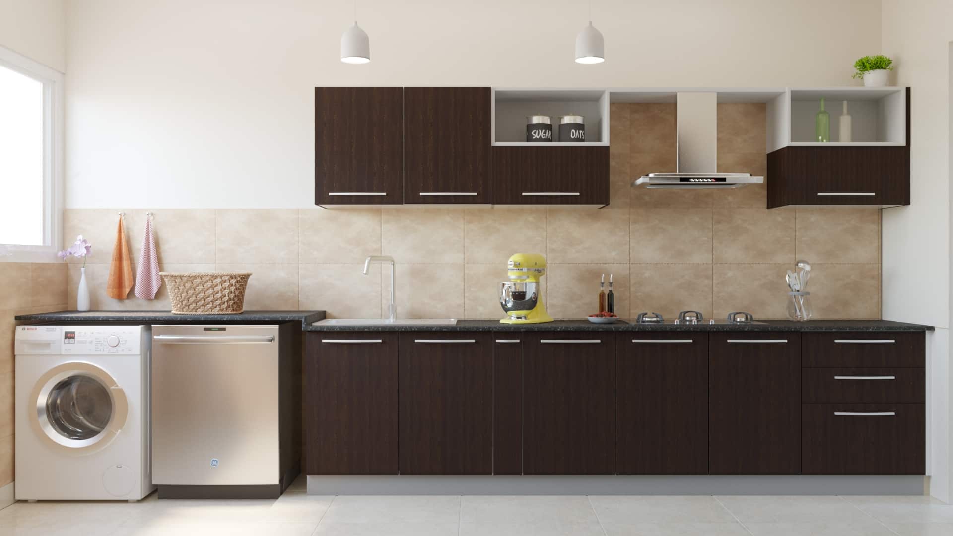 Parallel modular kitchen