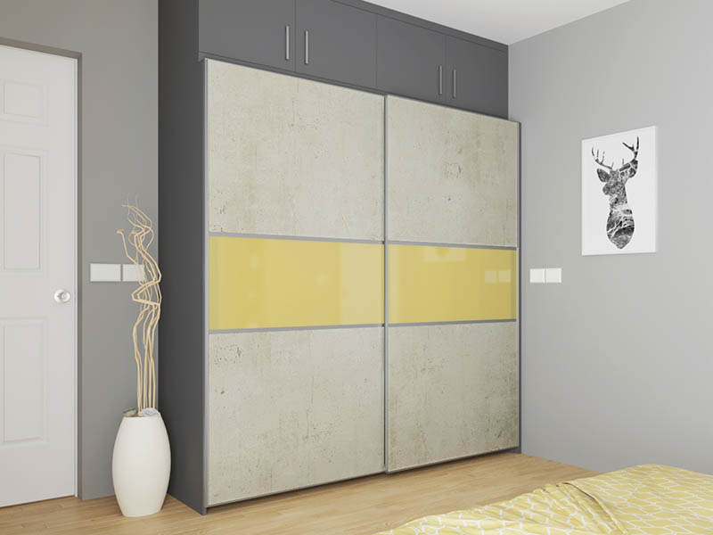 Corner wardrobe layout