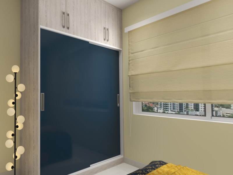 Dual wardrobe layout